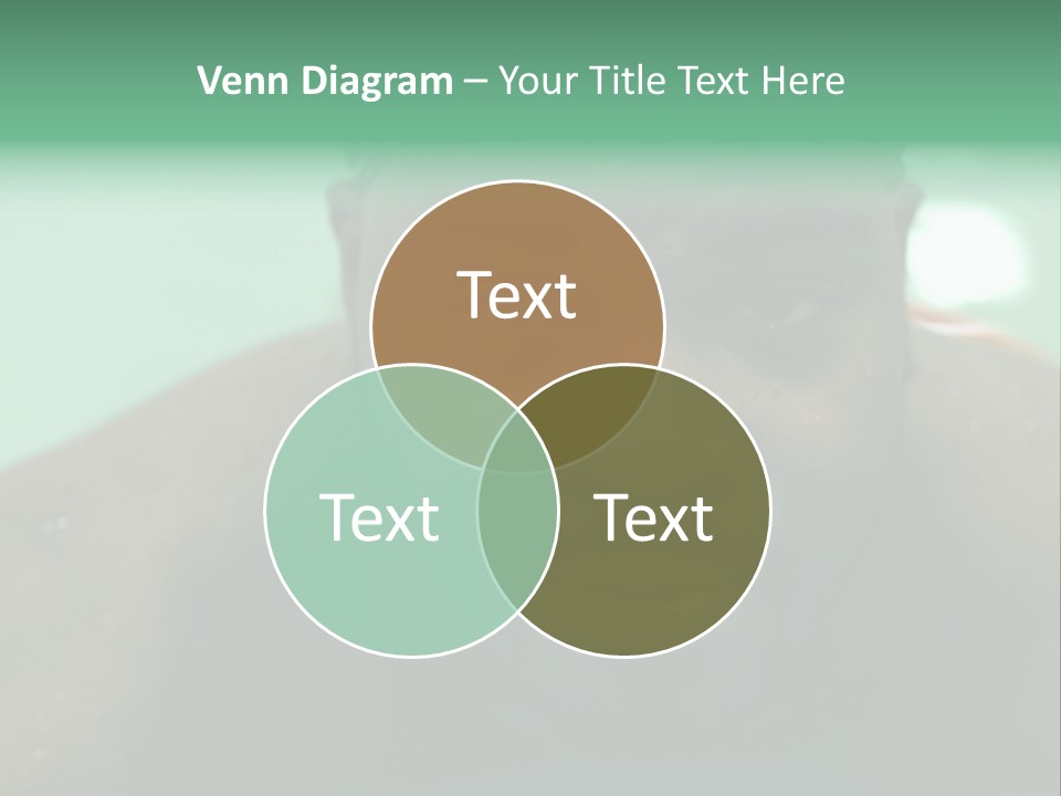 A Close Up Of A Man Wearing A Swimming Cap PowerPoint Template