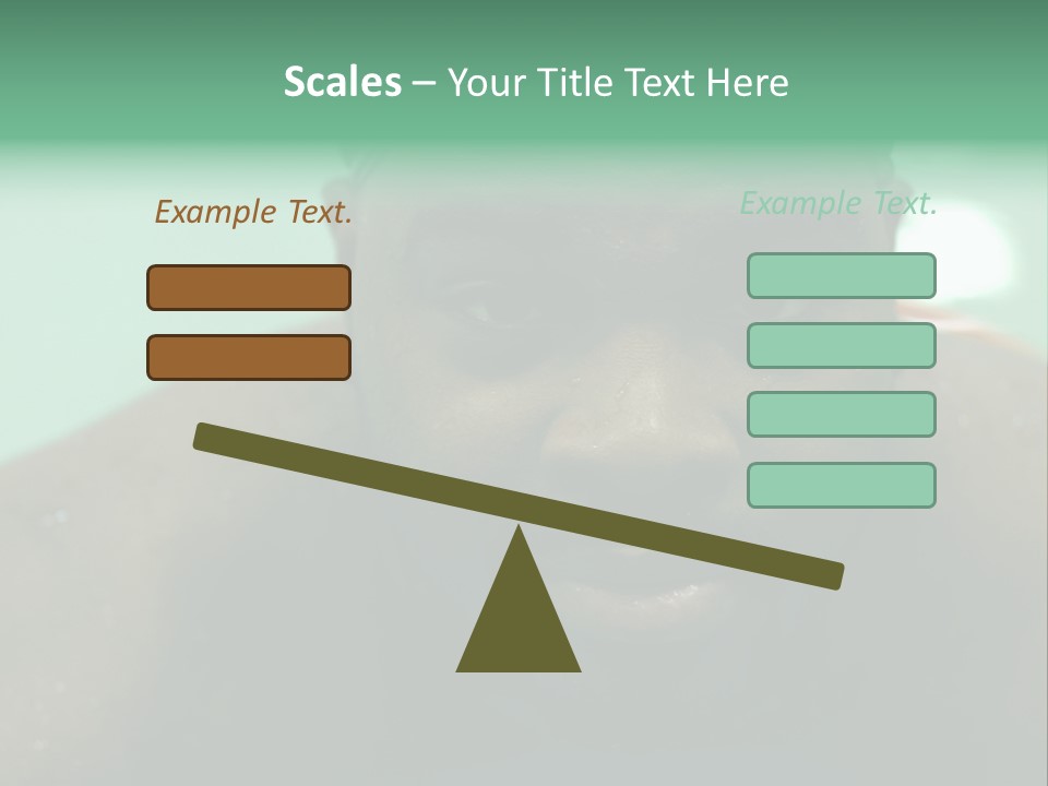 A Close Up Of A Man Wearing A Swimming Cap PowerPoint Template