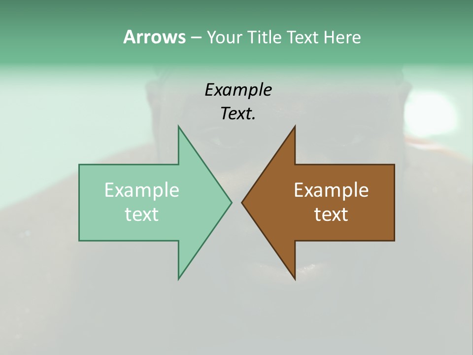 A Close Up Of A Man Wearing A Swimming Cap PowerPoint Template