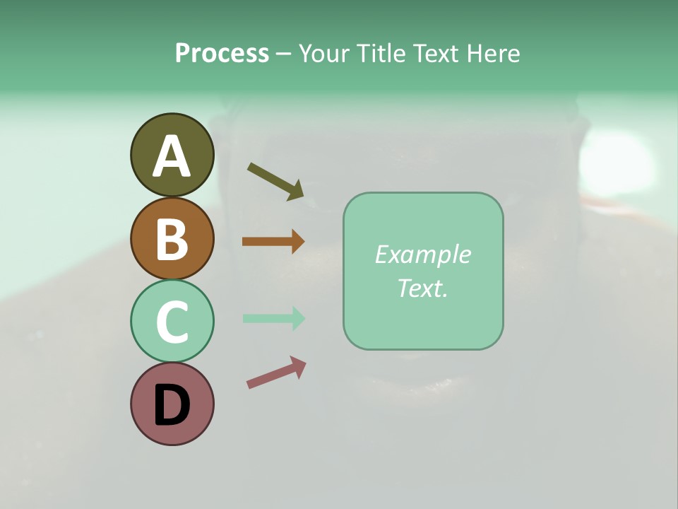 A Close Up Of A Man Wearing A Swimming Cap PowerPoint Template