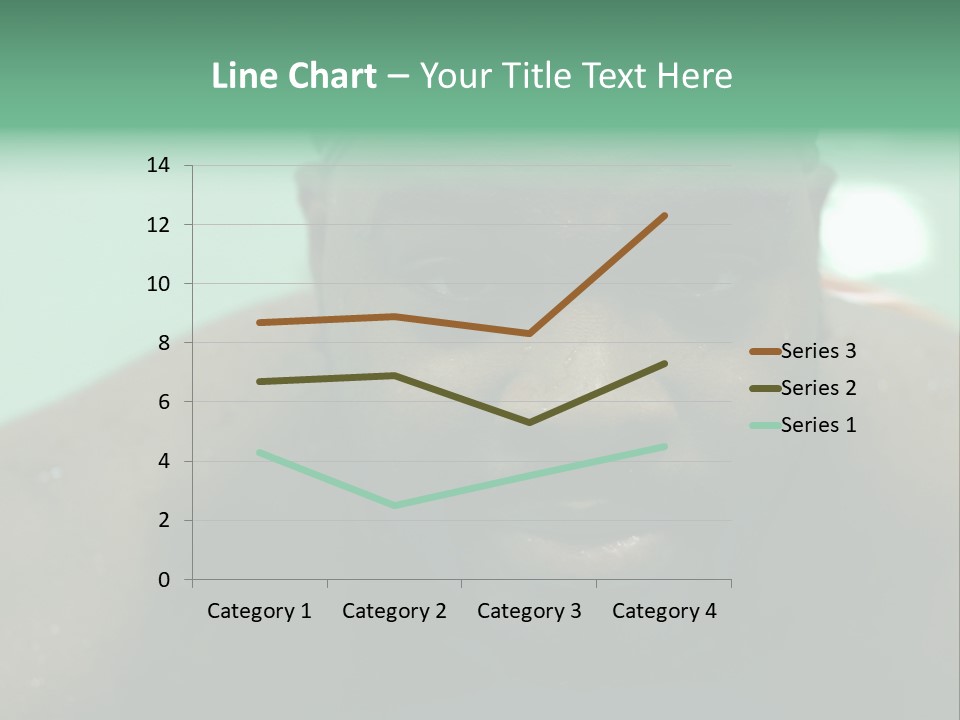 A Close Up Of A Man Wearing A Swimming Cap PowerPoint Template