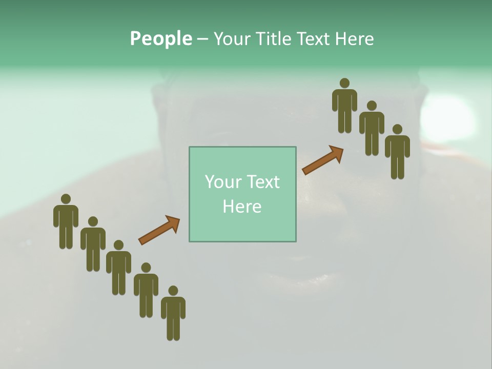 A Close Up Of A Man Wearing A Swimming Cap PowerPoint Template