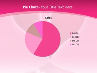 A Pink Glowing Breaking Heart With Reflection PowerPoint Template