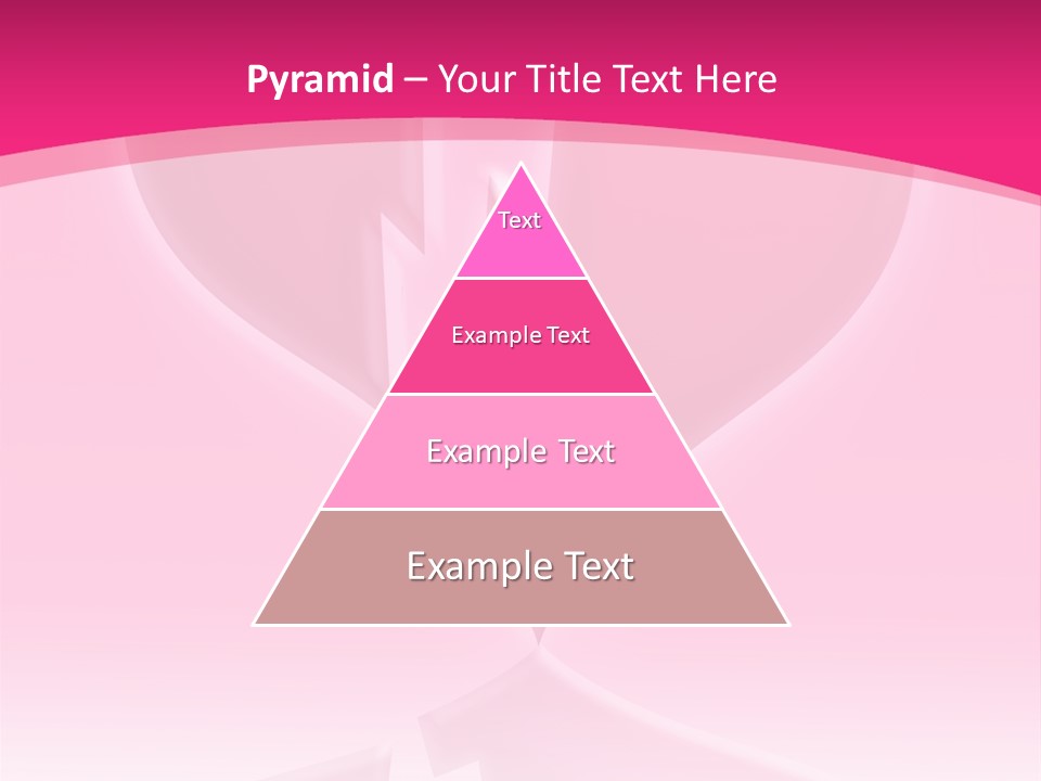 A Pink Glowing Breaking Heart With Reflection PowerPoint Template