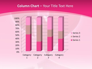 A Pink Glowing Breaking Heart With Reflection PowerPoint Template