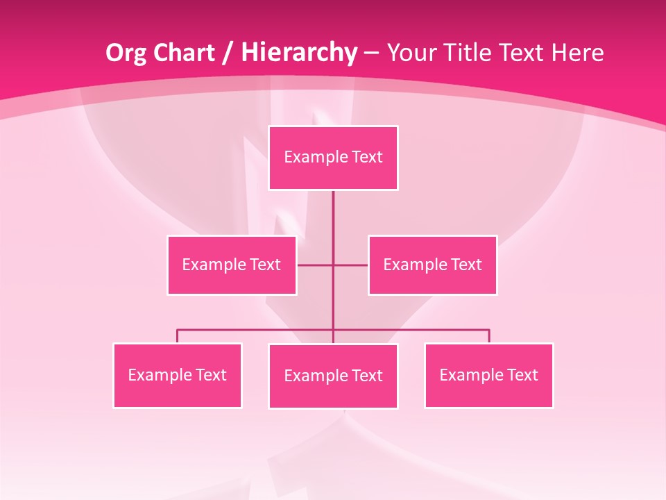 A Pink Glowing Breaking Heart With Reflection PowerPoint Template