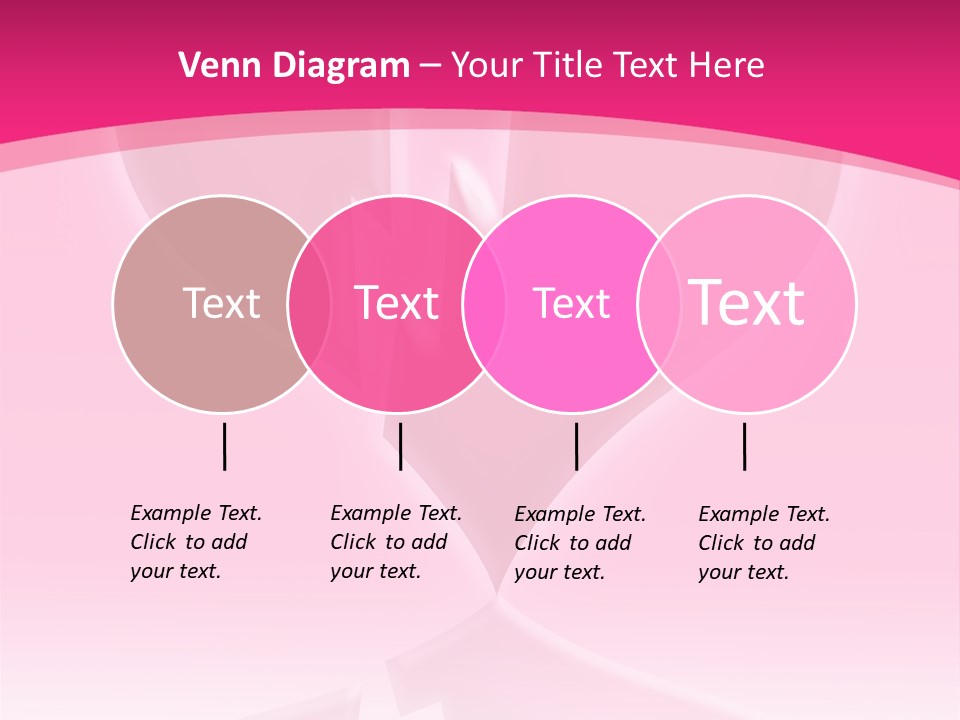 A Pink Glowing Breaking Heart With Reflection PowerPoint Template