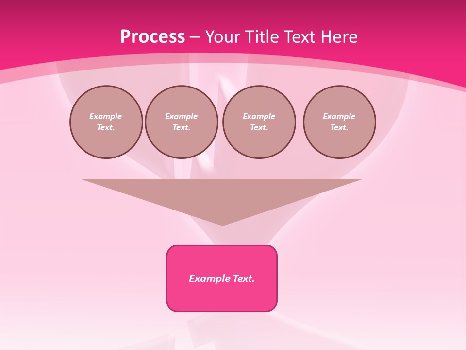A Pink Glowing Breaking Heart With Reflection PowerPoint Template