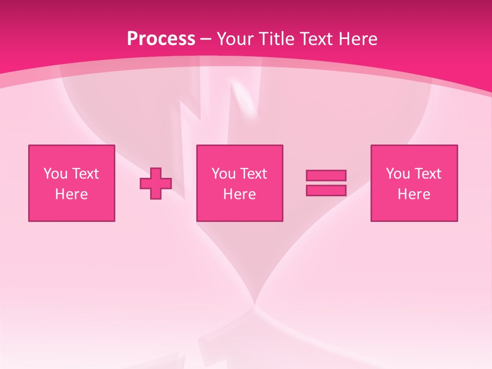 A Pink Glowing Breaking Heart With Reflection PowerPoint Template