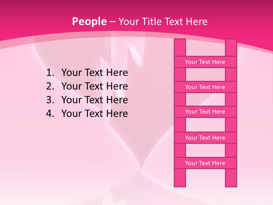 A Pink Glowing Breaking Heart With Reflection PowerPoint Template