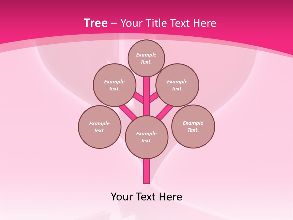 A Pink Glowing Breaking Heart With Reflection PowerPoint Template