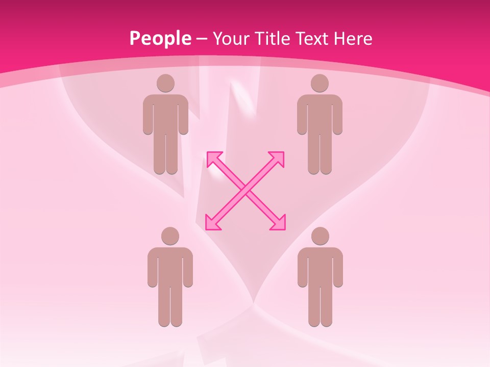A Pink Glowing Breaking Heart With Reflection PowerPoint Template