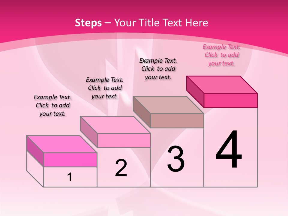 A Pink Glowing Breaking Heart With Reflection PowerPoint Template
