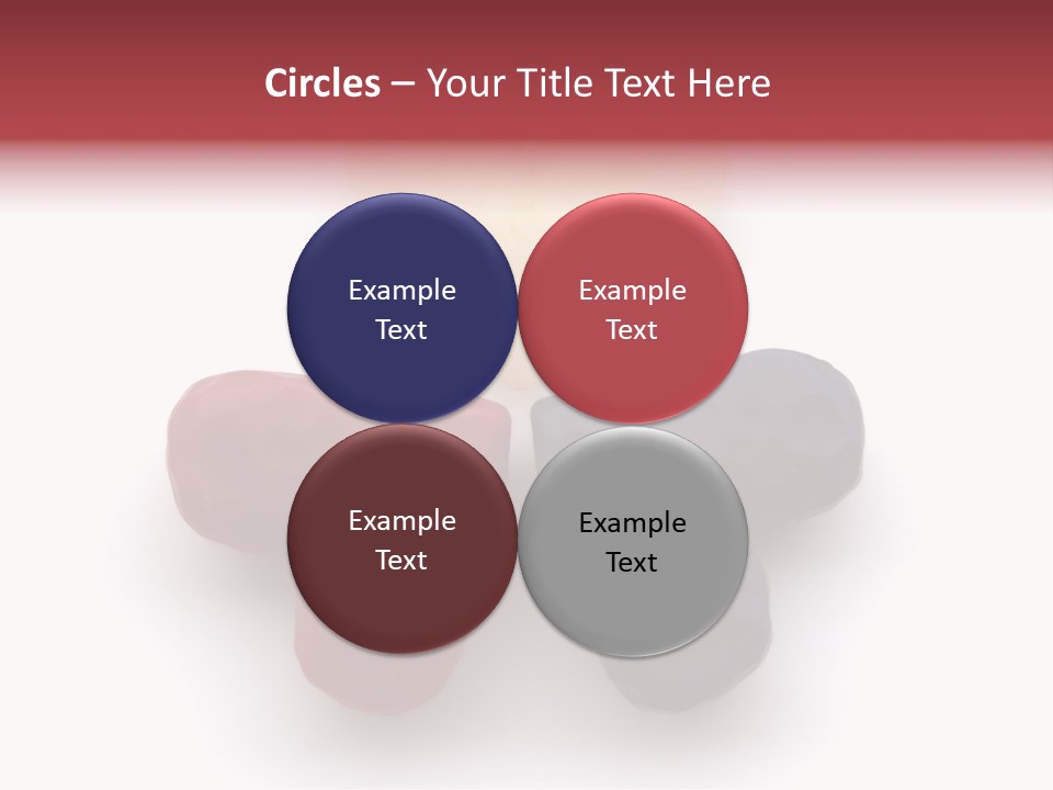 Three Wax Hearts In A Triangle, Semi-Isolated On White Background, Soft Shadow PowerPoint Template