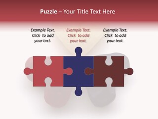 Three Wax Hearts In A Triangle, Semi-Isolated On White Background, Soft Shadow PowerPoint Template