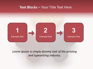 Three Wax Hearts In A Triangle, Semi-Isolated On White Background, Soft Shadow PowerPoint Template