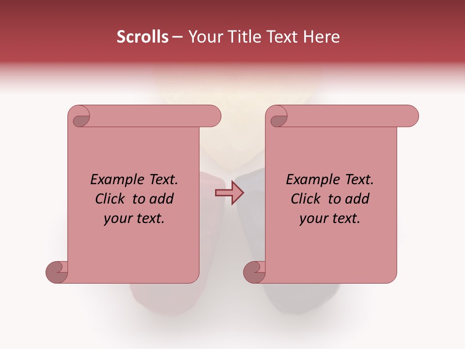 Three Wax Hearts In A Triangle, Semi-Isolated On White Background, Soft Shadow PowerPoint Template