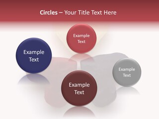 Three Wax Hearts In A Triangle, Semi-Isolated On White Background, Soft Shadow PowerPoint Template