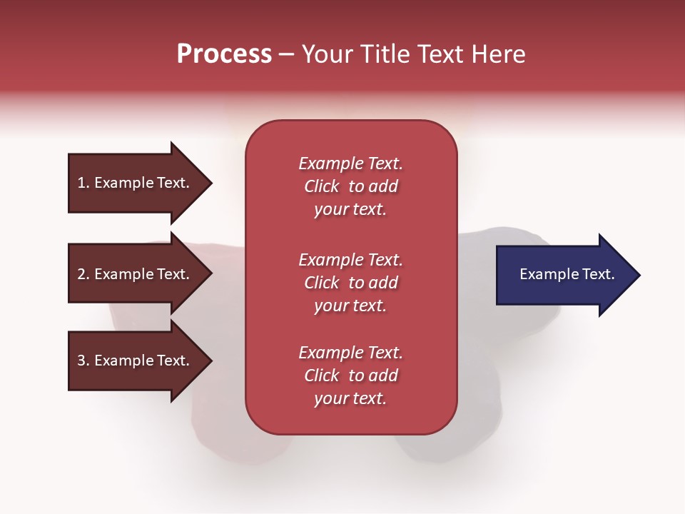 Three Wax Hearts In A Triangle, Semi-Isolated On White Background, Soft Shadow PowerPoint Template