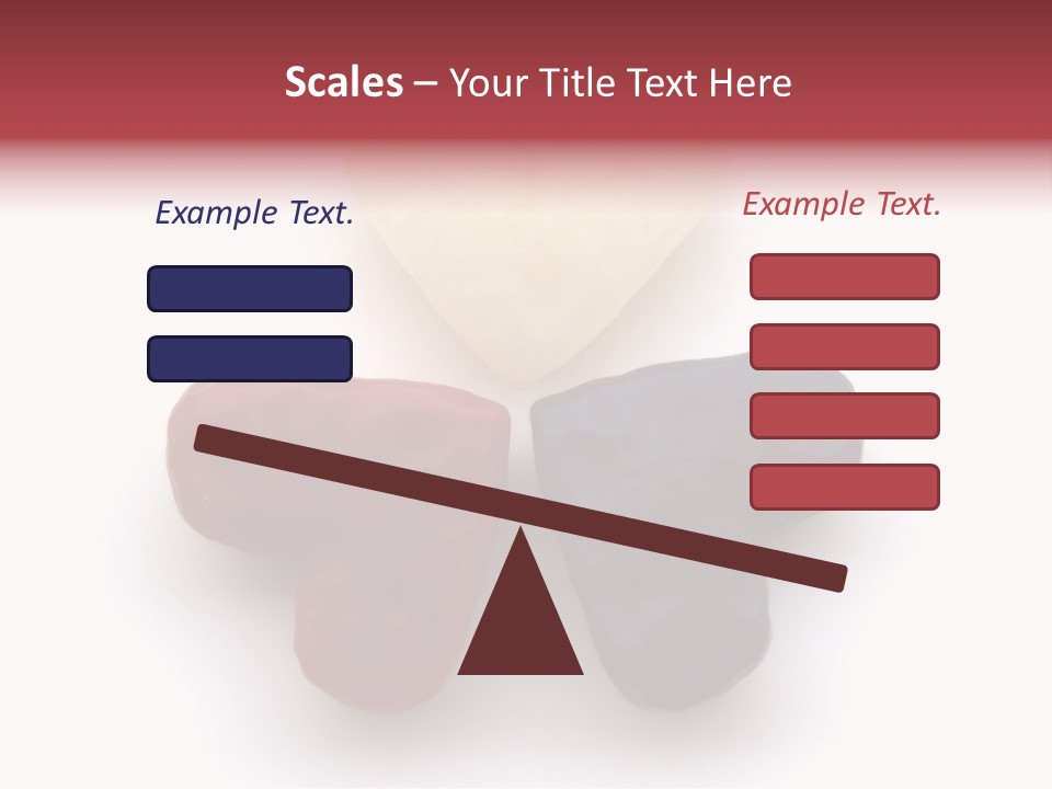Three Wax Hearts In A Triangle, Semi-Isolated On White Background, Soft Shadow PowerPoint Template