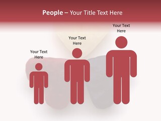 Three Wax Hearts In A Triangle, Semi-Isolated On White Background, Soft Shadow PowerPoint Template