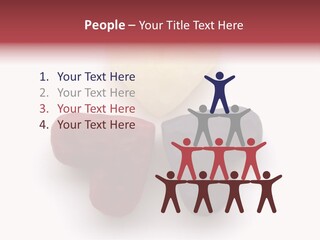 Three Wax Hearts In A Triangle, Semi-Isolated On White Background, Soft Shadow PowerPoint Template