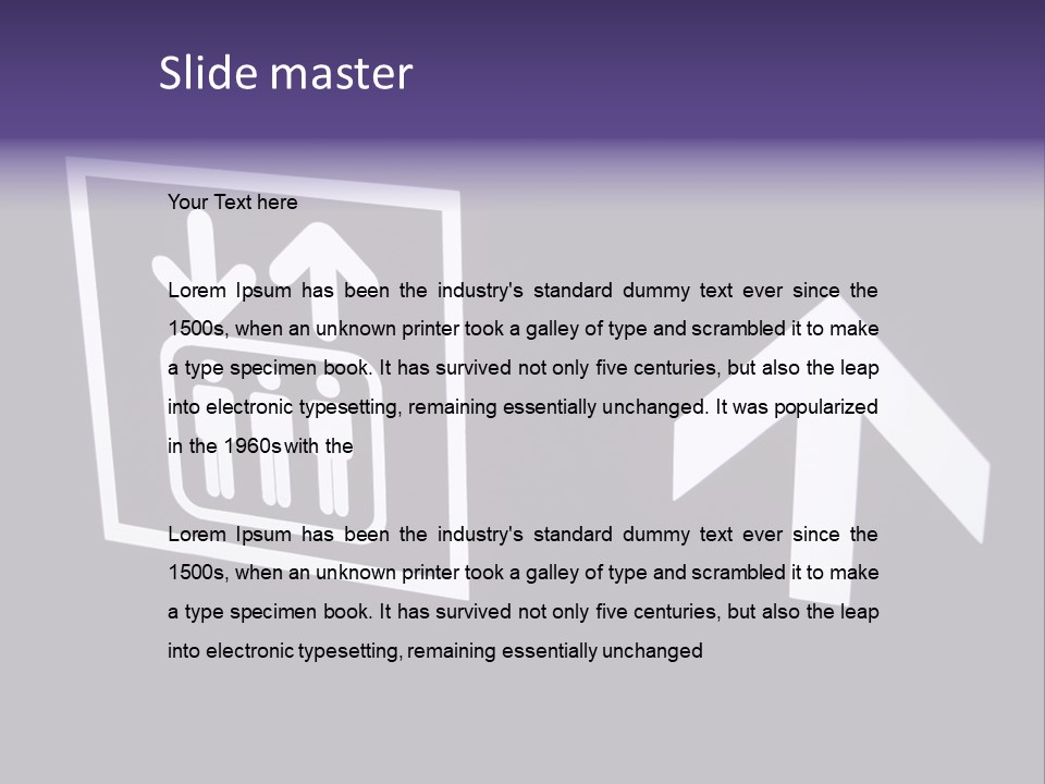 Elevator Sign PowerPoint Template