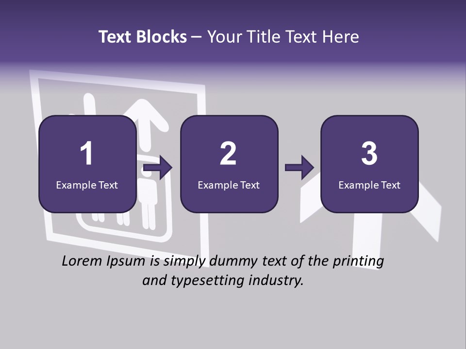 Elevator Sign PowerPoint Template