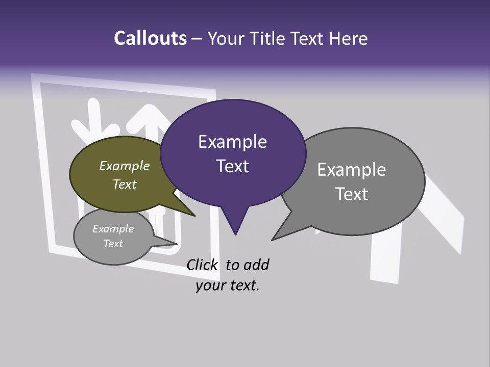 Elevator Sign PowerPoint Template