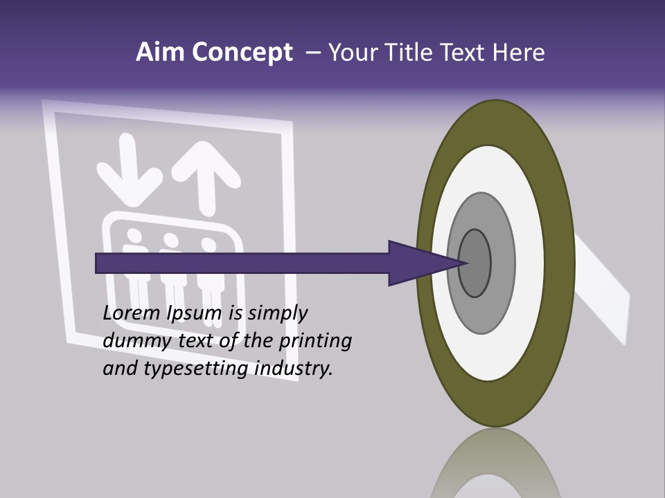 Elevator Sign PowerPoint Template