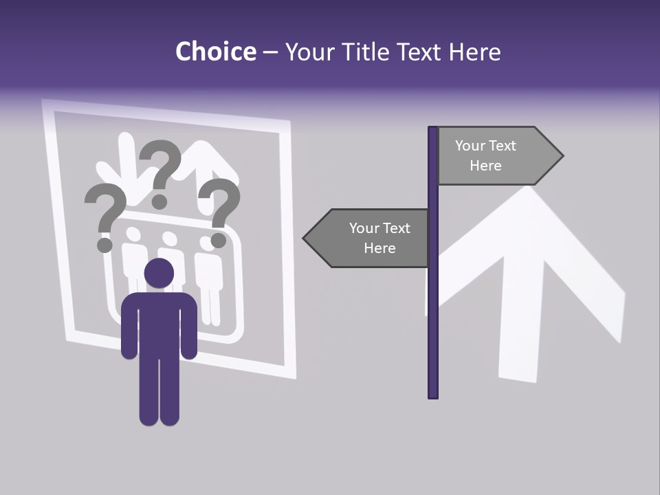 Elevator Sign PowerPoint Template