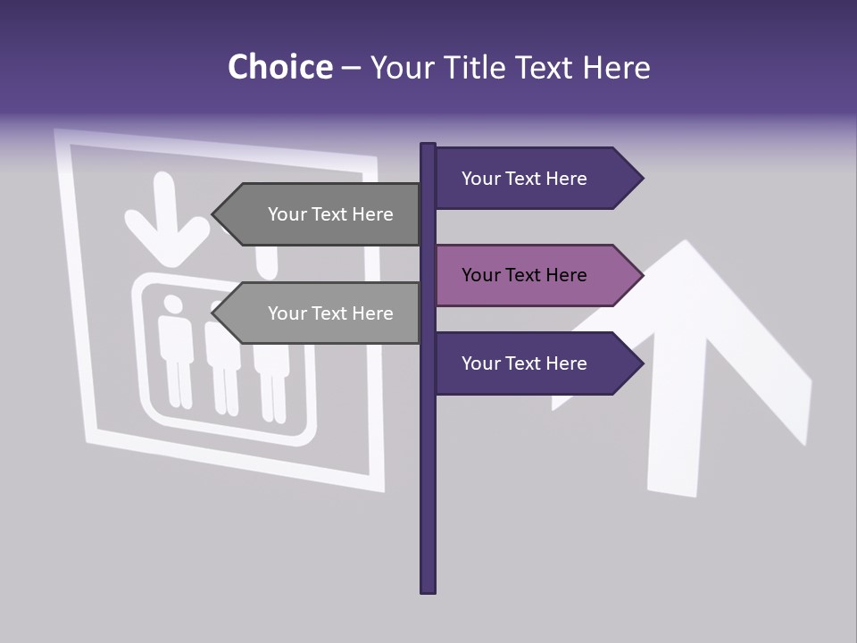 Elevator Sign PowerPoint Template