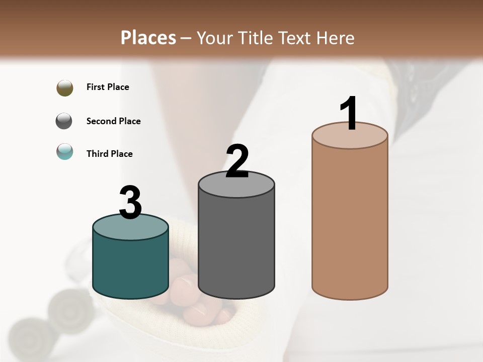 Girl With A Broken Leg PowerPoint Template