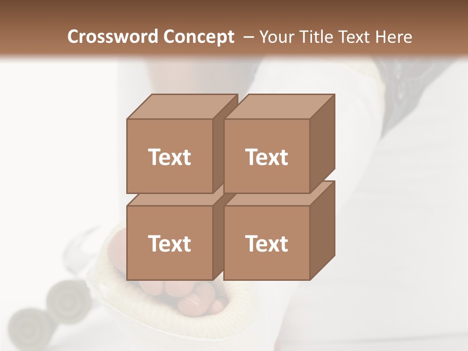 Girl With A Broken Leg PowerPoint Template