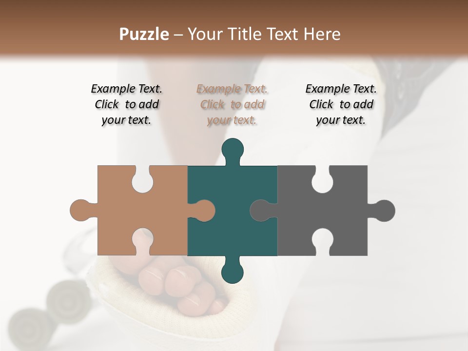 Girl With A Broken Leg PowerPoint Template