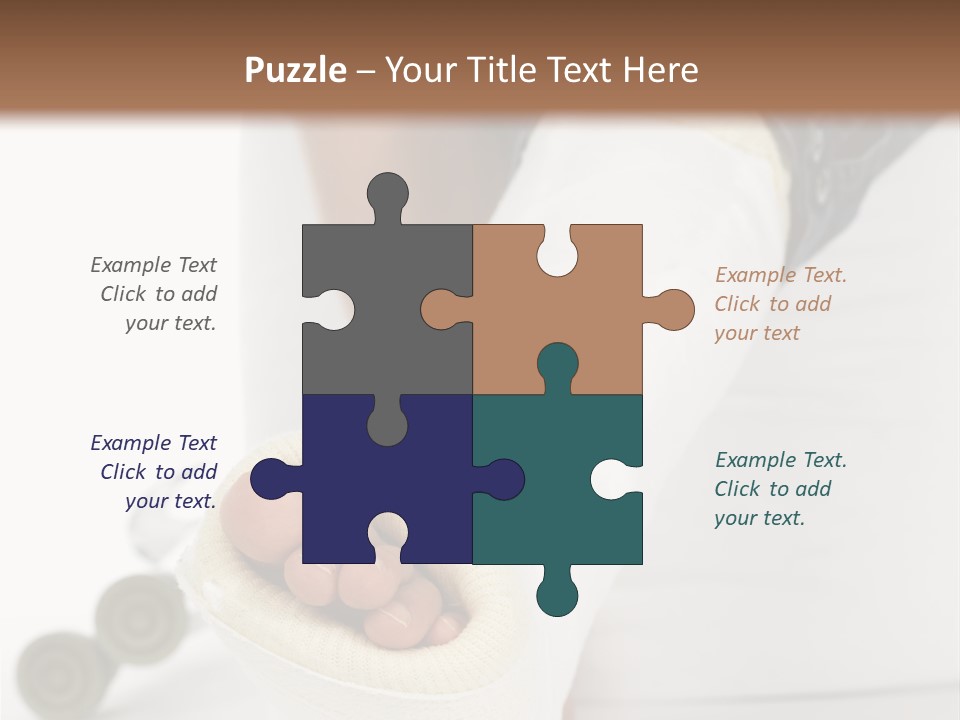 Girl With A Broken Leg PowerPoint Template