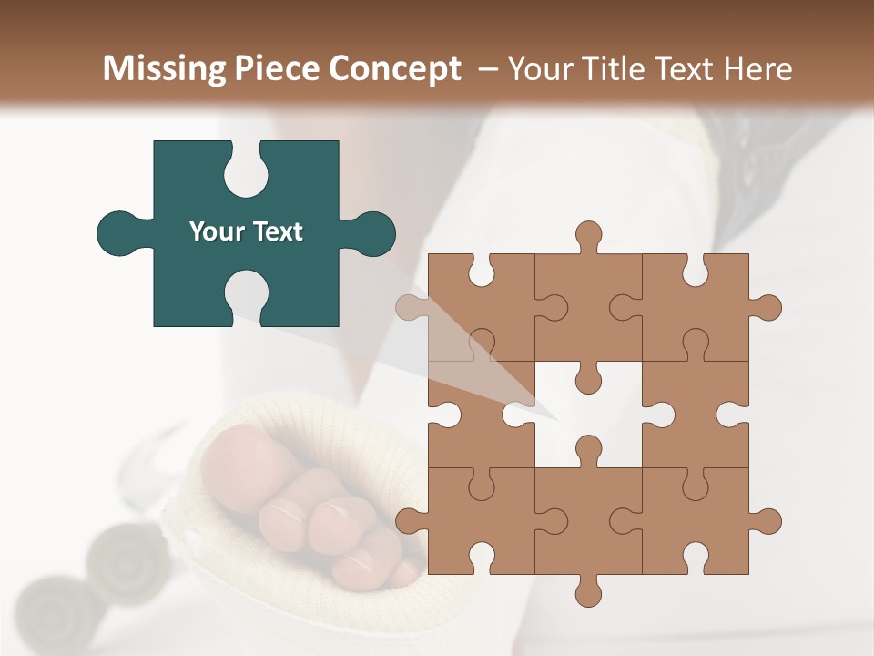 Girl With A Broken Leg PowerPoint Template