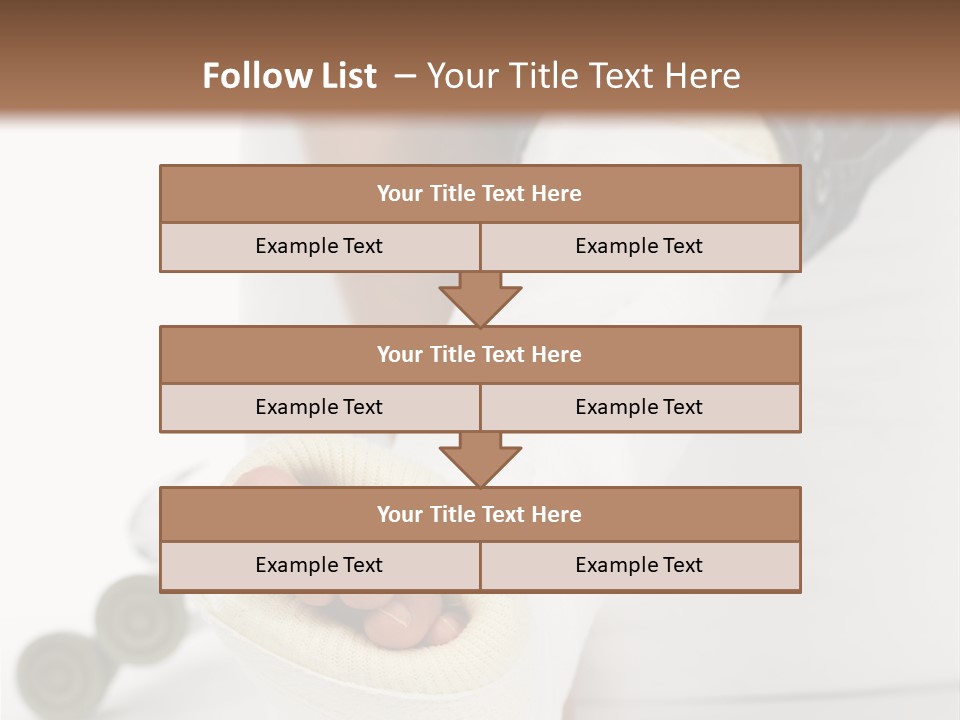 Girl With A Broken Leg PowerPoint Template