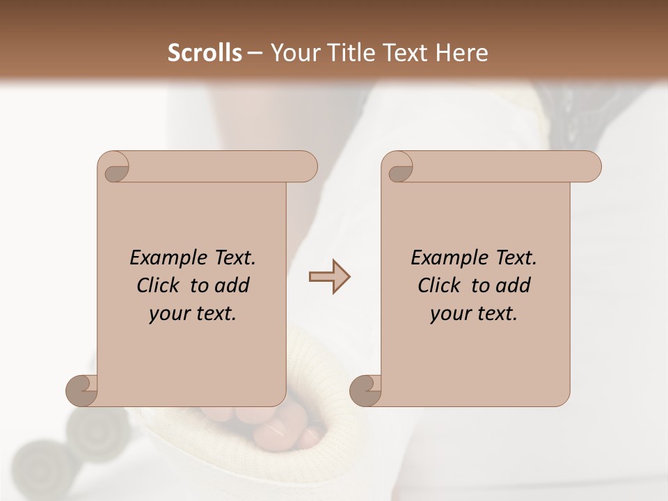 Girl With A Broken Leg PowerPoint Template