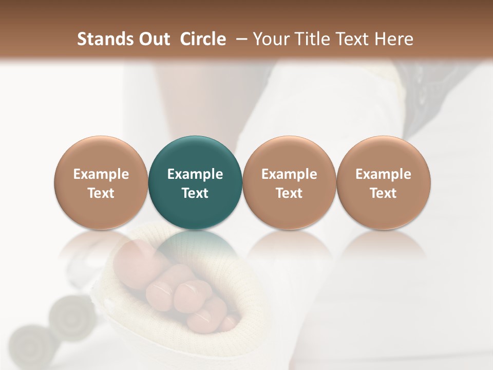 Girl With A Broken Leg PowerPoint Template