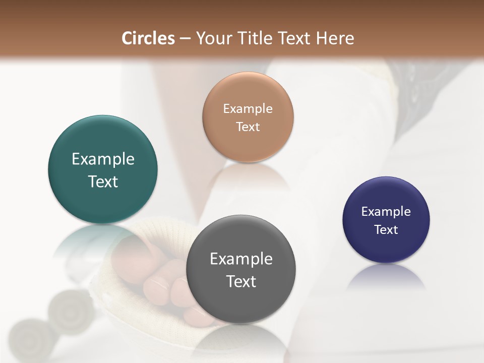 Girl With A Broken Leg PowerPoint Template