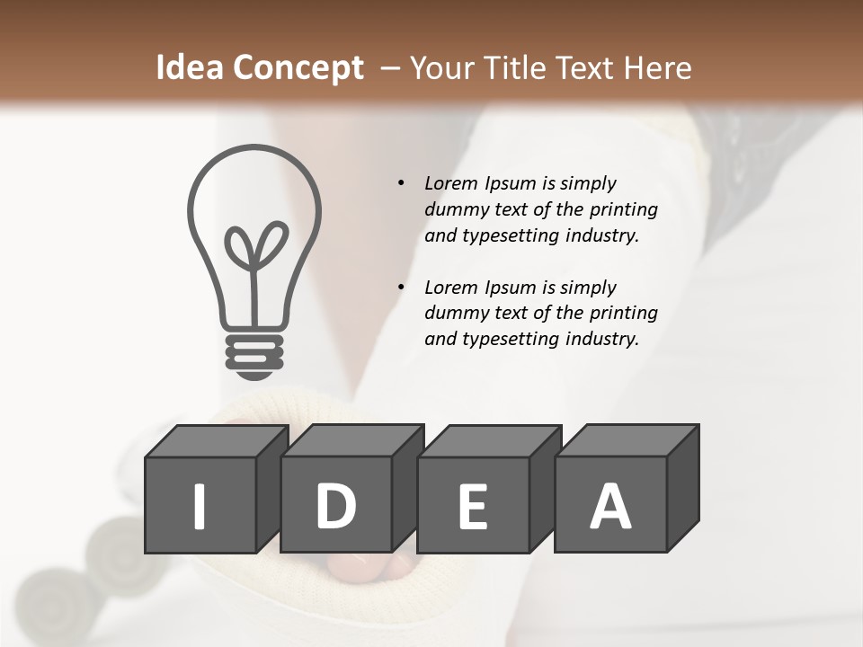 Girl With A Broken Leg PowerPoint Template