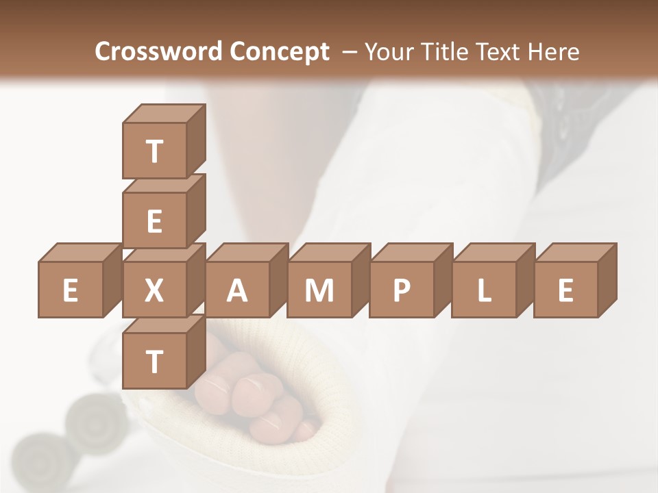 Girl With A Broken Leg PowerPoint Template