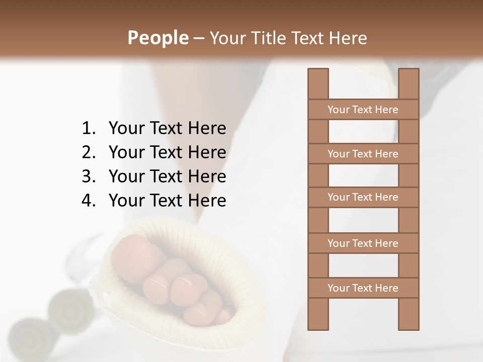 Girl With A Broken Leg PowerPoint Template