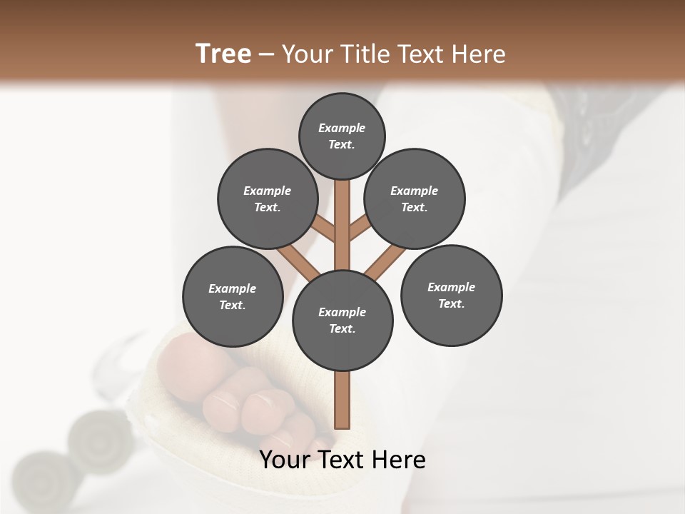 Girl With A Broken Leg PowerPoint Template