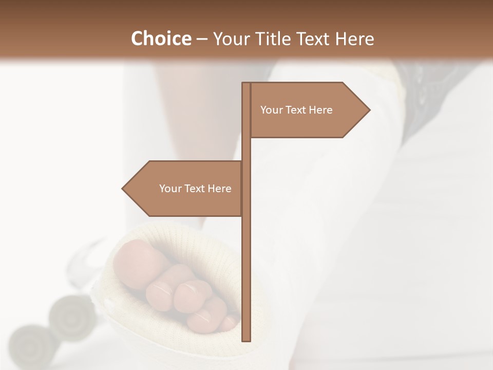 Girl With A Broken Leg PowerPoint Template