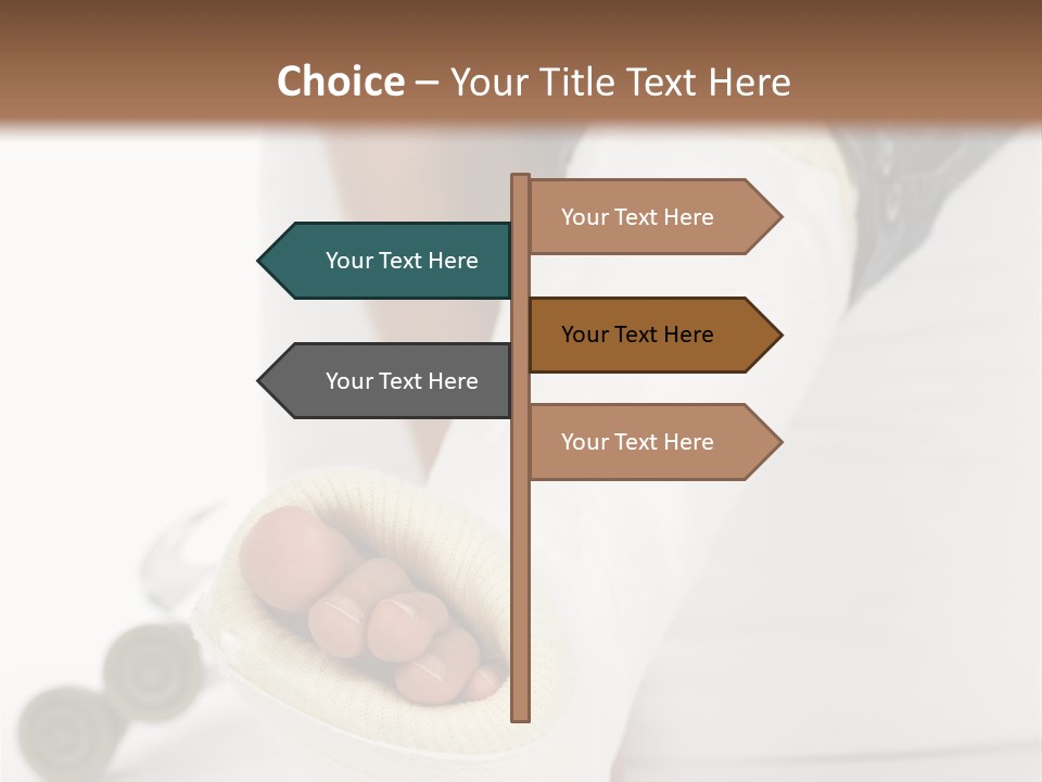 Girl With A Broken Leg PowerPoint Template