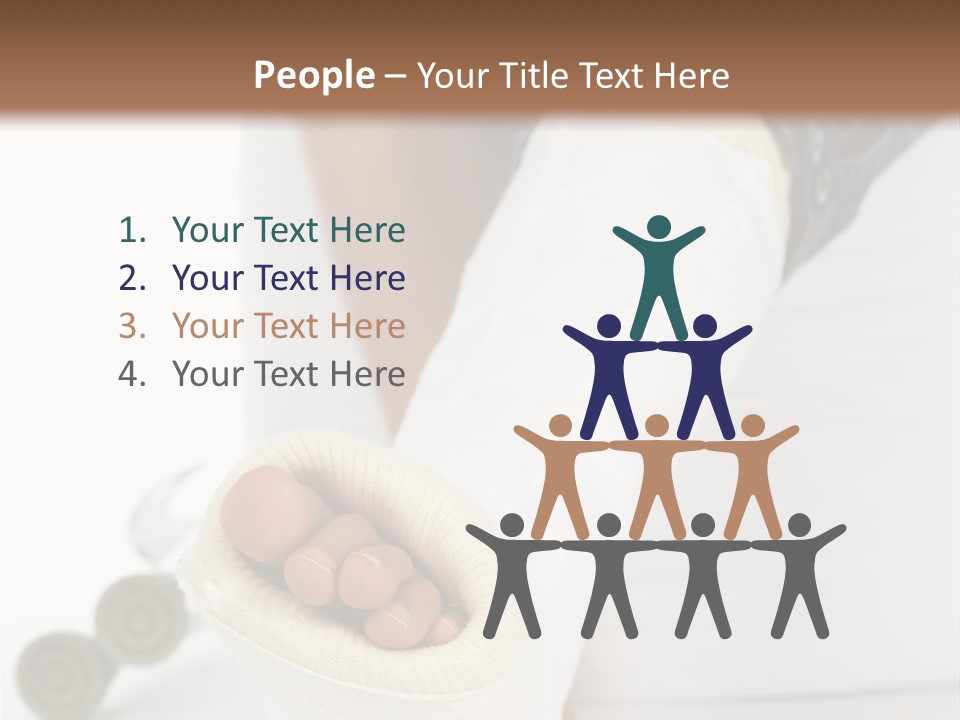 Girl With A Broken Leg PowerPoint Template