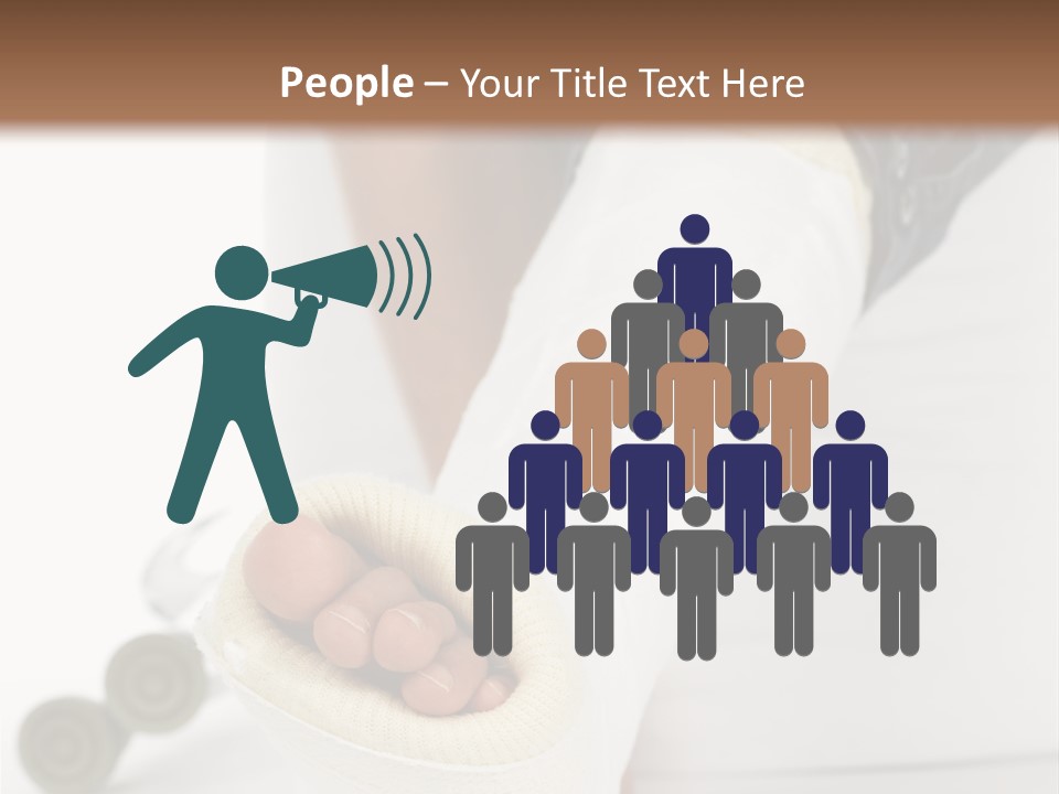 Girl With A Broken Leg PowerPoint Template