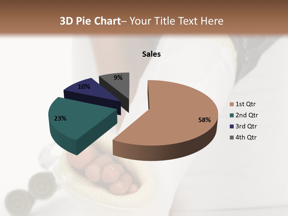 Girl With A Broken Leg PowerPoint Template